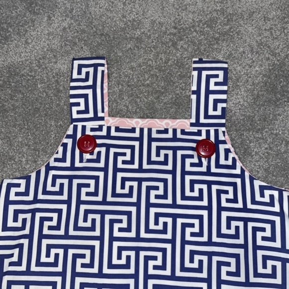 EUC Shrimp & Grits Kids Reversible Easter Anchor Dress  4th July - size 5 - Picture 3 of 9